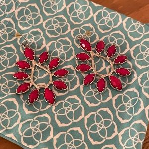Gorgeous Kendra Scott red statement earrings